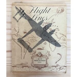 Flight Lines Merced Field 42-F April 1942 Air Force Yearbook WWII Flight School